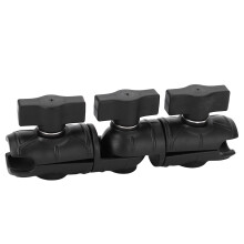 Supporto a giunto sferico in composito da 1 pollice, doppio, girevole a 360