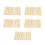 Bamboo Handle Disposable Lip Brushes 100pcs Portable Makeup Lip Work 2