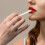 Bamboo Handle Disposable Lip Brushes 100pcs Portable Makeup Lip Work 1