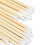 Bamboo Handle Disposable Lip Brushes 100pcs Portable Makeup Lip Work 3