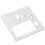 Sewing Machine Needle Plate Q235 Steel 8x8.1cm Mirror Surface 12