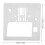 Sewing Machine Needle Plate Q235 Steel 8x8.1cm Mirror Surface 2