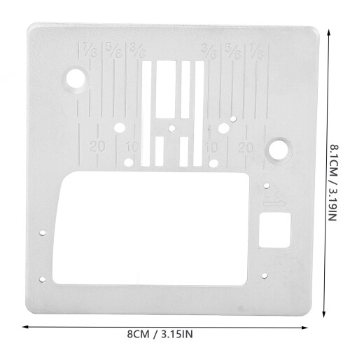 Sewing Machine Needle Plate Q235 Steel 8x8.1cm Mirror Surface 1