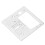 Sewing Machine Needle Plate Q235 Steel 8x8.1cm Mirror Surface 16