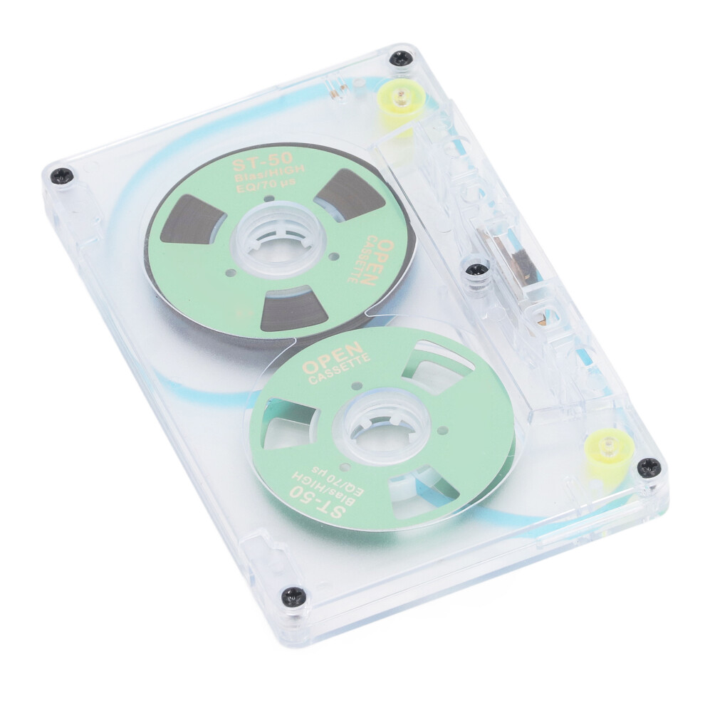 Blank Cassette Tape 46Min Recording, 10X6.5cm, Low Noise Green 7691331568586