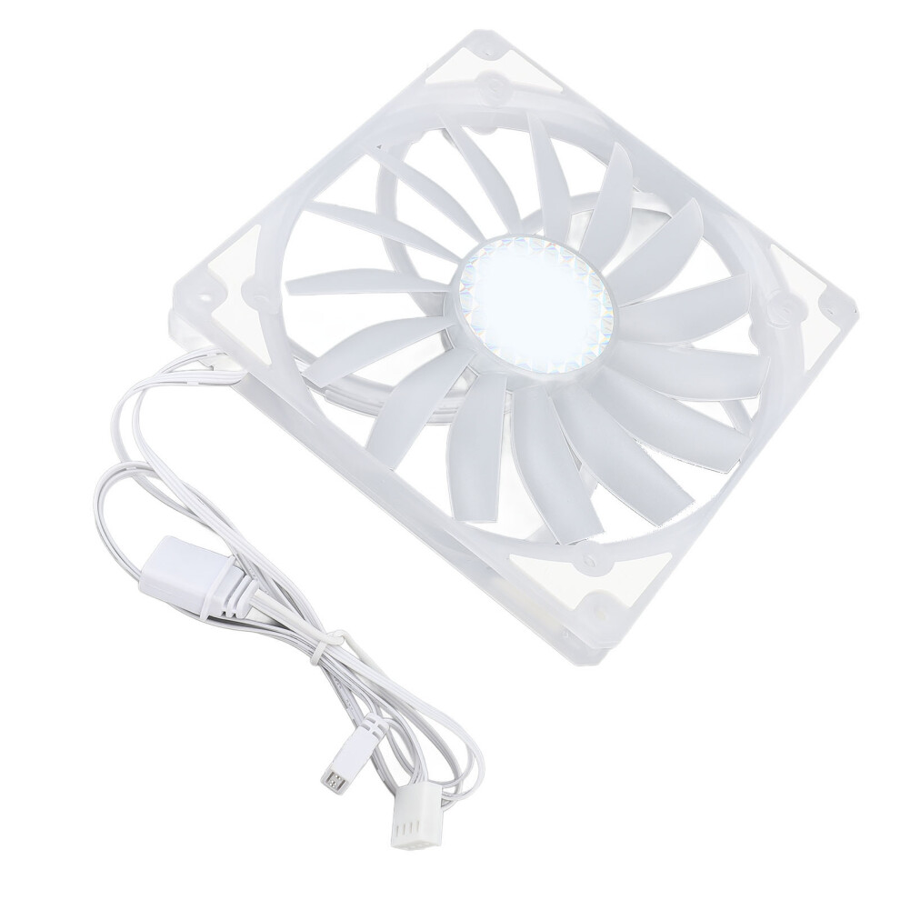 140Mm Ultra Slim Argb Fan Pwm 300-1100Rpm 15Mm Design White 9491331570484