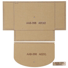 3Pcs Acrylic Template Coin Purse DIY Leather