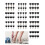 80Pcs High Heel Tip Caps TPU polyurethane Iron 9