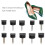 80Pcs High Heel Tip Caps TPU polyurethane Iron 15