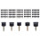 120Pcs High Heel Tip Caps TPU Polyurethane Iron 1