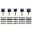120Pcs High Heel Tip Caps TPU Polyurethane Iron 6