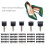 120Pcs High Heel Tip Caps TPU Polyurethane Iron 15