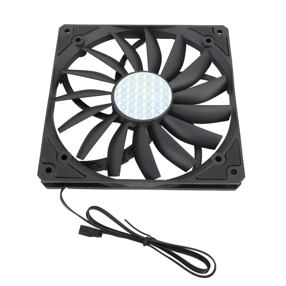 High Performance 140Mm 4 Pin Pwm Pc Fan Ultra Thin 15Mm 1100Rpm 12V Black 9311331574964