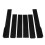 6PCS Universal Side Skirt ABS Black Bendable High 4
