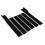 6PCS Universal Side Skirt ABS Black Bendable High 7
