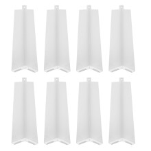 8 pezzi di trim angolare per rivestimento in alluminio da 8 pollici, bianco