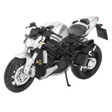 1:12 Maßstab Metall-Motorradspielzeug - 17x9 cm, Silber