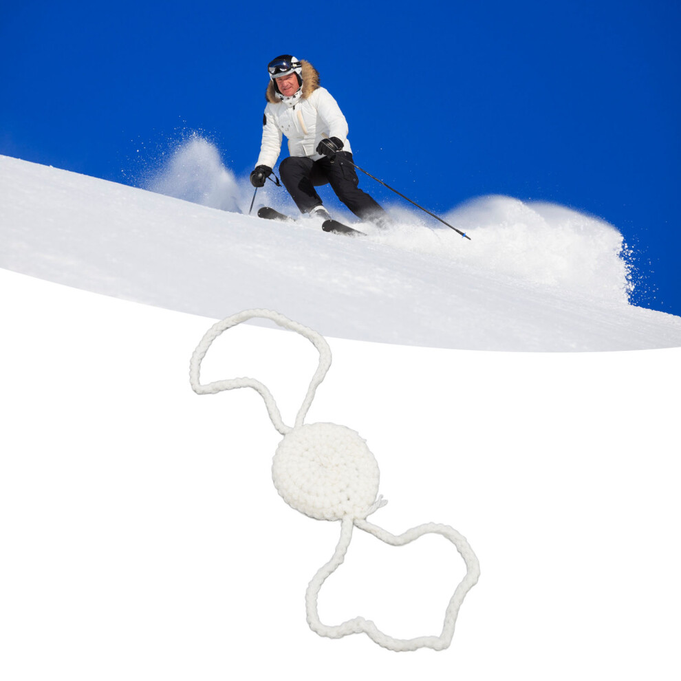 Soft Beige Nose Warmer: Secure Fit for Skiing Running and More