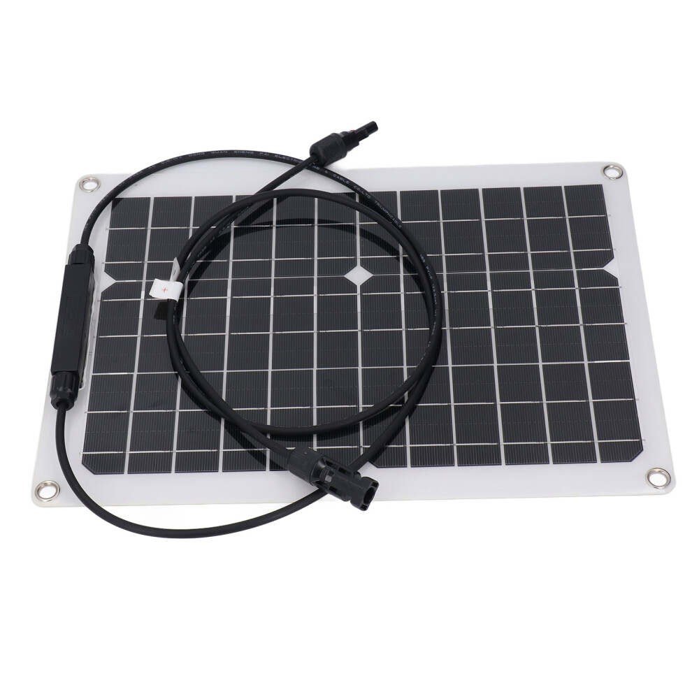 18V 15W Flexible Monocrystalline Solar Panel Kit For Battery Charging 8221331582467