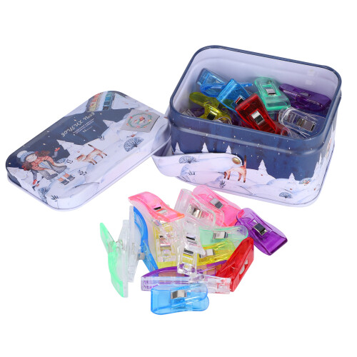 40Pcs Mini Fabric Clip Plastic Sewing Colorful 2