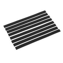 Cubiertas para ruedas de equipaje 8 piezas protectores de silicona impermeable para maletas negro