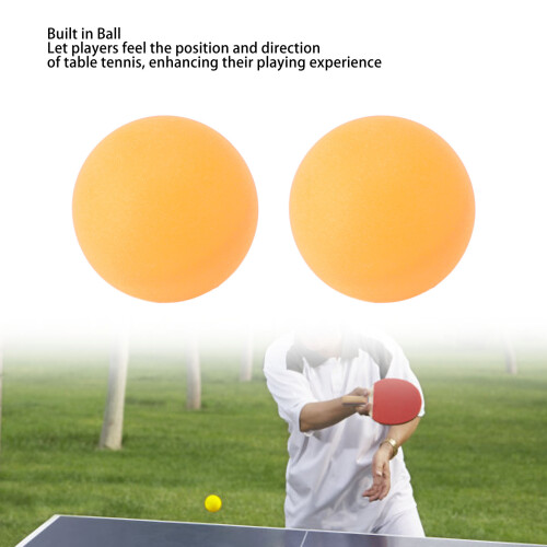 2 Pcs High Contrast Plastic Table Tennis Balls for Visually Impaired 2