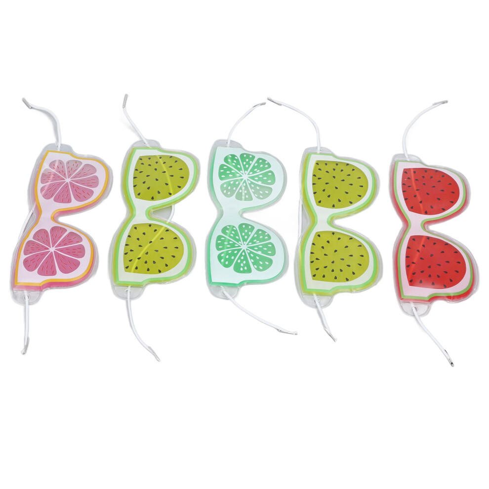 Dark 5Pcs Gel Eye Pads For Swelling Reduction, Fatigue Relief, Reusable