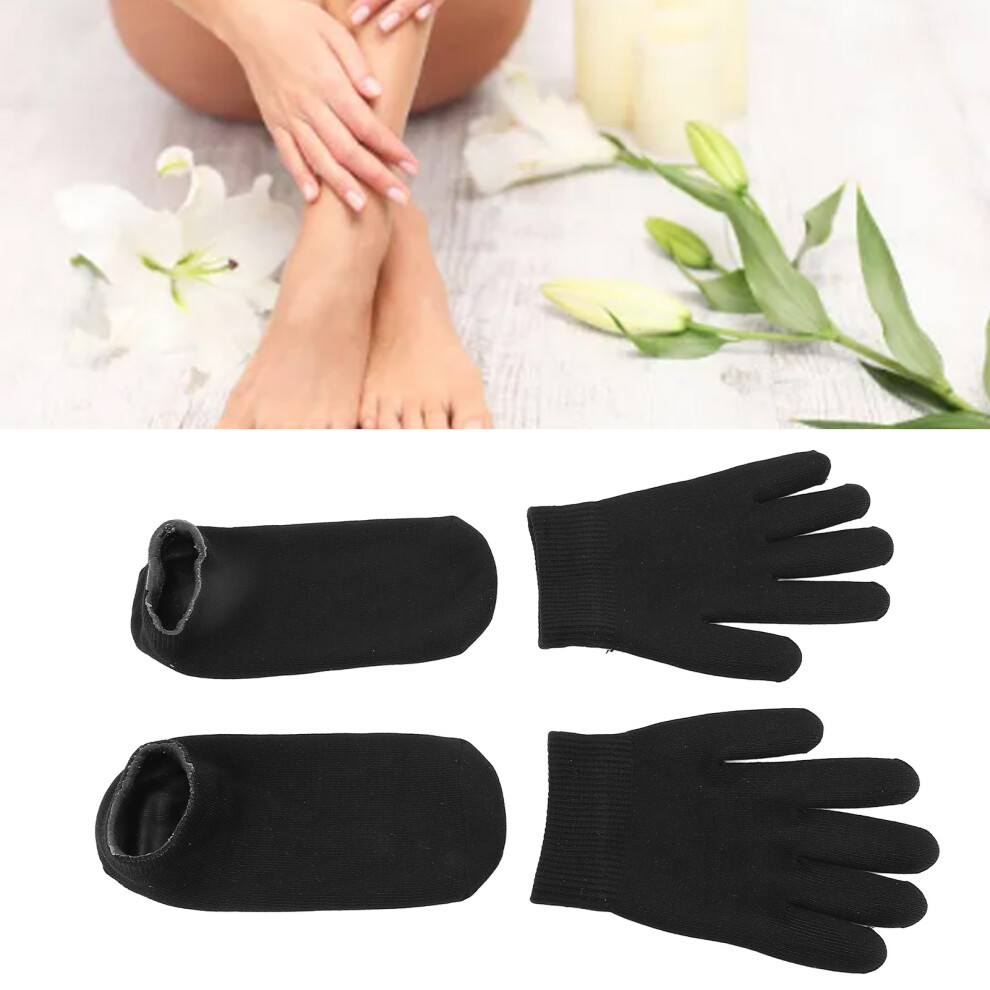 Gel Gloves Socks Set for Women Men, Moisturizing Black, Cotton & Gel-image-OPC-PJ9Y96N-NEW