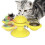 Windmill Cat Toy Rotating Interactive Wall Door Yellow 69x75x158mm 3