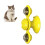 Windmill Cat Toy Rotating Interactive Wall Door Yellow 69x75x158mm 11