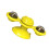 Windmill Cat Toy Rotating Interactive Wall Door Yellow 69x75x158mm 5