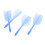 Integrierter einteiliger Schaft & Flights, 10 Stück, blau 8