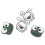 4 PCS Tennis Racket Vibration Dampener Cartoon 9