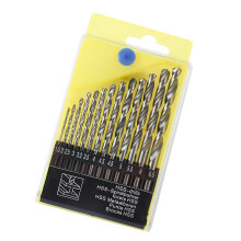 E16875-1 13-teiliges Bohrer-Set 1,5–6,5 mm Messing-Etui