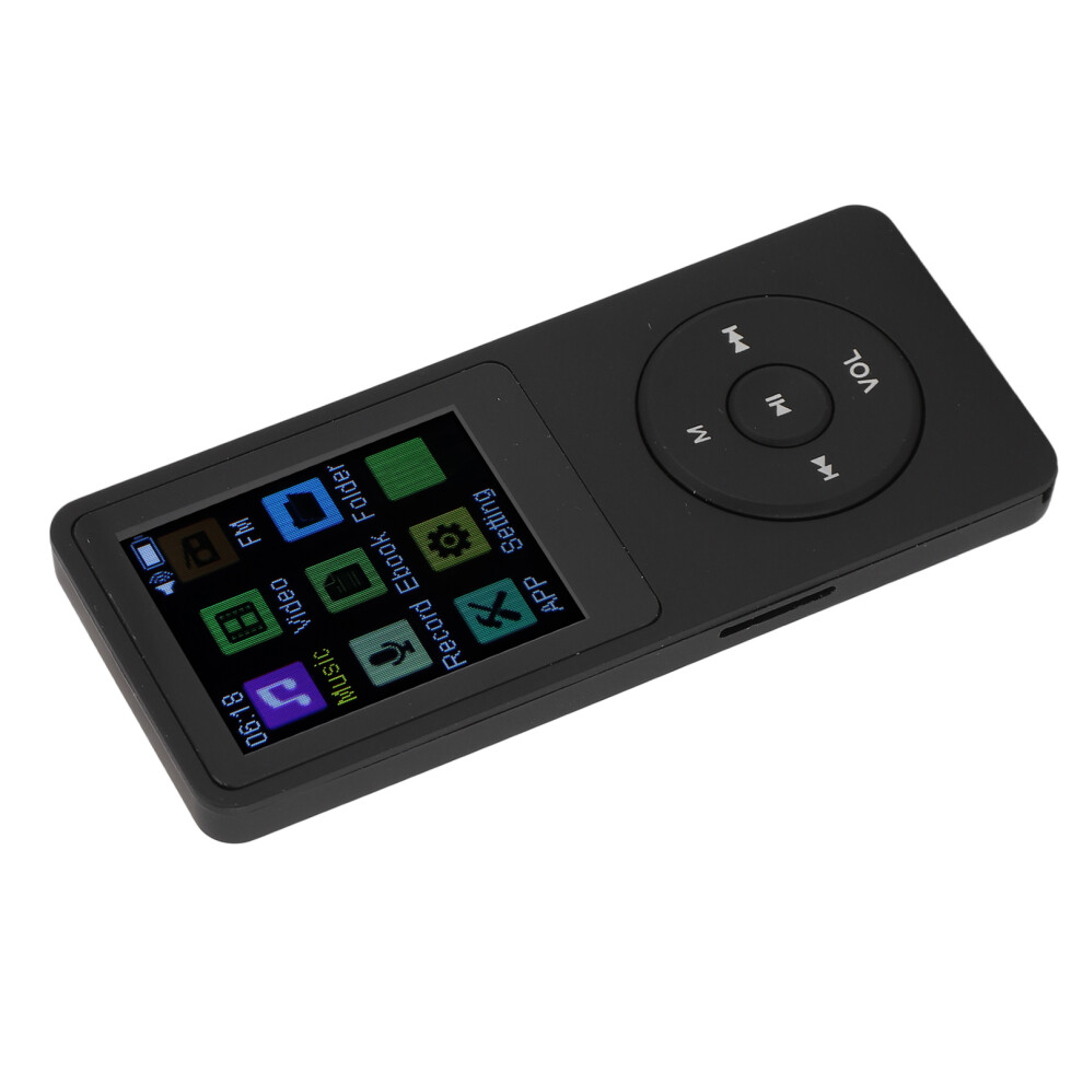 Mp3 Player 8Gb With Voice Recorder, Video & Bluetooth 5.0, 1.82In Tft Screen Black 6951331594260