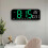 Digitaler Wecker Großes grünes LED-Display 12/24H 12