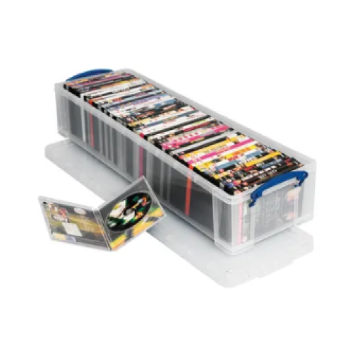Really Useful Really Useful 22 Litre Clear Storage Box with Clip-Lock Lid – Durable Plastic for Heavy Items