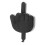 Schwarzer Mittelfinger-Schlüsselhalter 12.3x8x1.7 cm 14