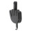 Schwarzer Mittelfinger-Schlüsselhalter 12.3x8x1.7 cm 11