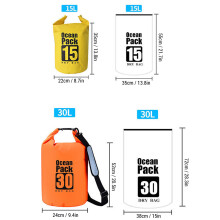 PVC-wasserdichte Tasche 30 L, 22x35cm, Gelb Outdoor
