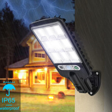 Waterproof LED Outdoor Street Light with PIR Motion Sensor Adjustable 3 Modes