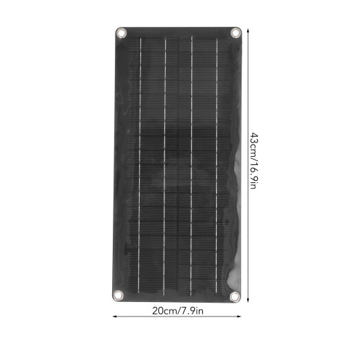 30W Solarmodul-Set 43x20cm schwarz Polysilizium 1