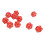 Lightweight 10PC Red Polyhedral Dice Set 20 Sided for Tabletop RPG Gaming 14