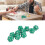 10PCS Green Plastic Polyhedral 20-Sided Role Playing Dice Set 1