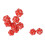 Lightweight 10PC Red Polyhedral Dice Set 20 Sided for Tabletop RPG Gaming 10