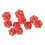 Lightweight 10PC Red Polyhedral Dice Set 20 Sided for Tabletop RPG Gaming 6