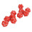 Lightweight 10PC Red Polyhedral Dice Set 20 Sided for Tabletop RPG Gaming 13