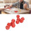 Lightweight 10PC Red Polyhedral Dice Set 20 Sided for Tabletop RPG Gaming 15