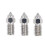 3Pcs 3D Printer Nozzles M6 Copper Plated CHT High Speed 0.4mm Replacement Set 3