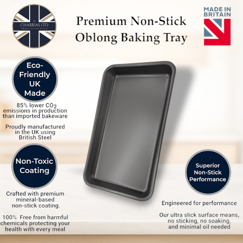 2 Pack Non-Stick Baking Roasting Tray 34.2cm 2